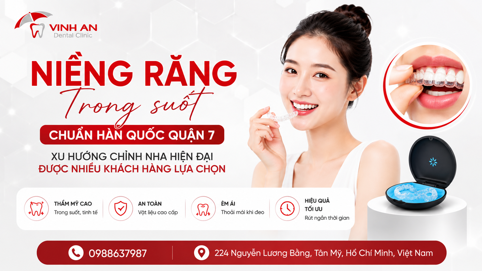 Niềng Răng Trong Suốt Chuẩn Hàn Quốc Quận 7