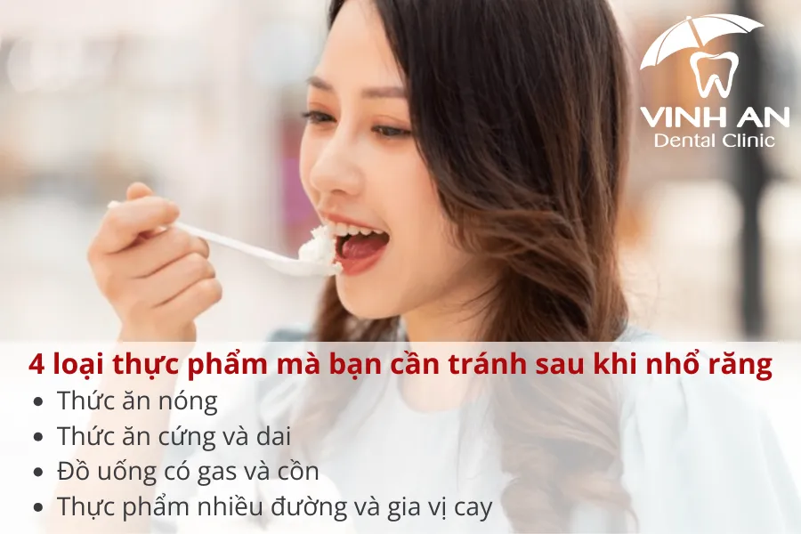 4 loại thực phẩm mà bạn cần hạn chế sau khi nhổ răng