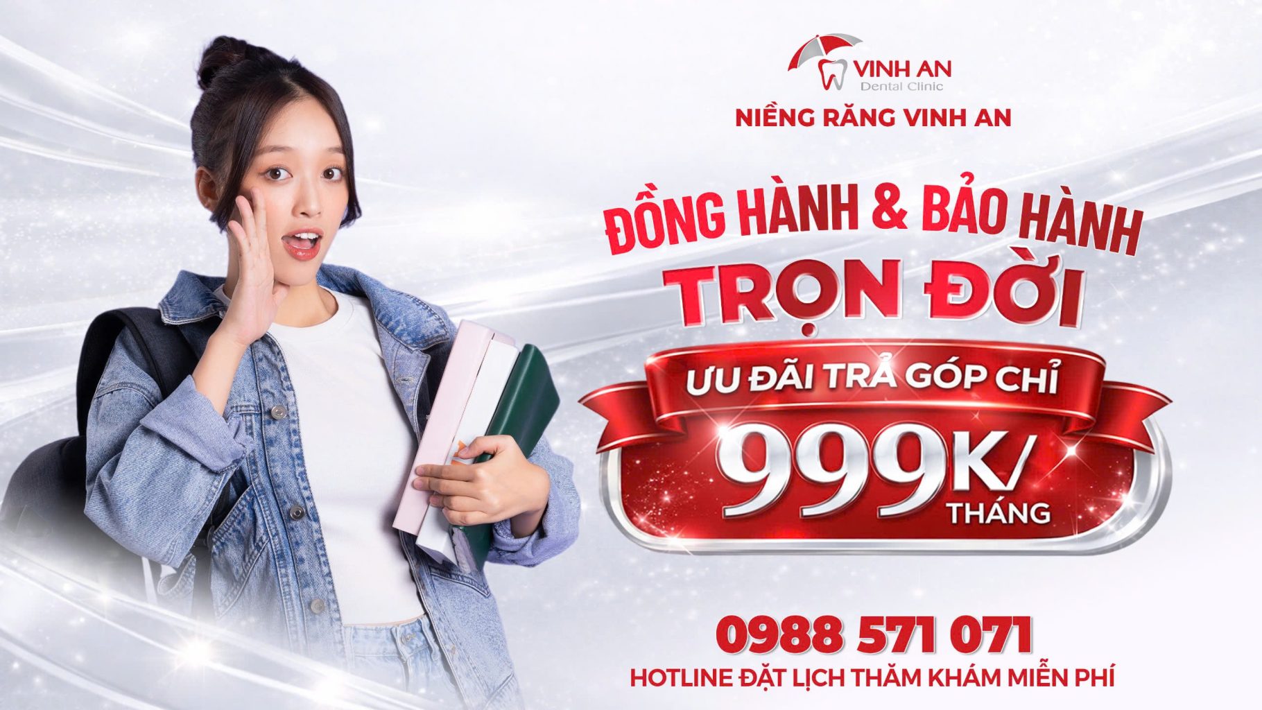 NIỀNG RĂNG ĐẦU NĂM – BẢO HÀNH TRỌN ĐỜI + ƯU ĐÃI CHỈ 999K/THÁNG